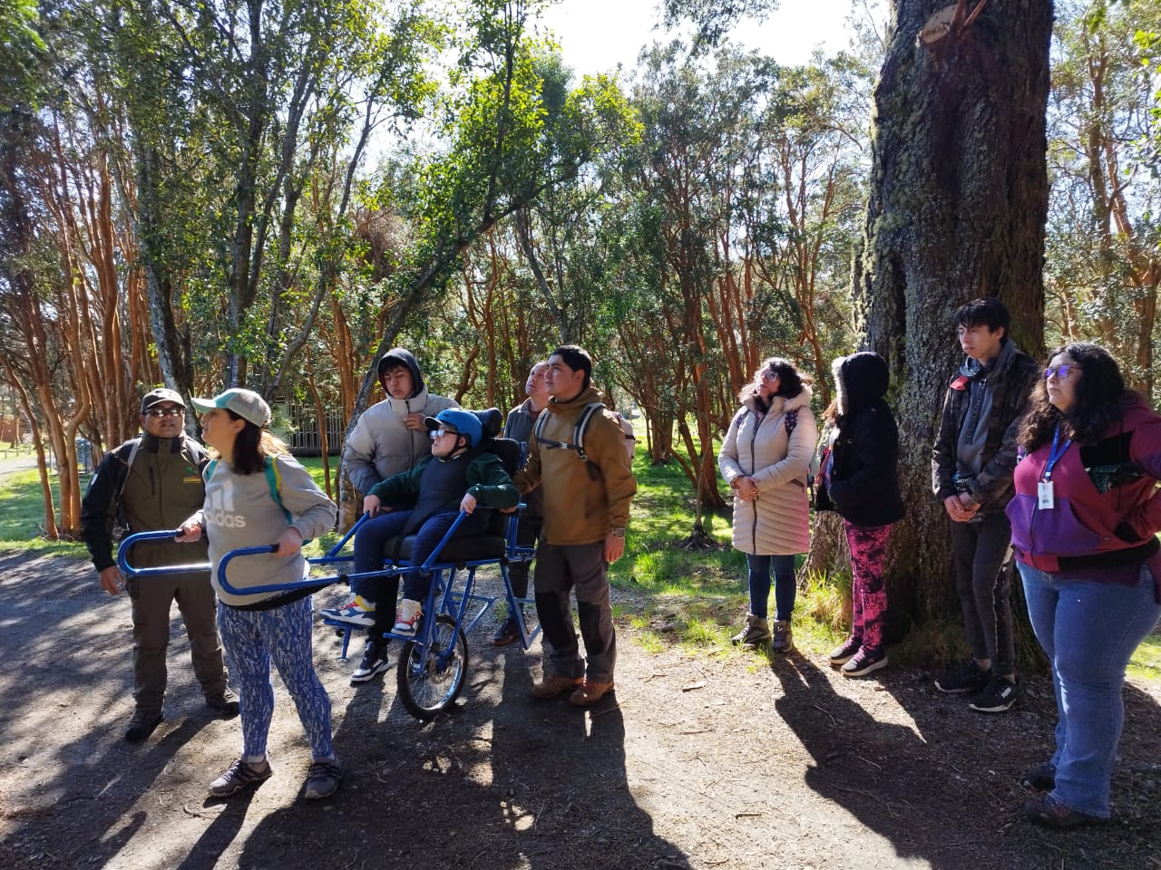 Castro: Realizan recorrido inclusivo por el Parque Municipal