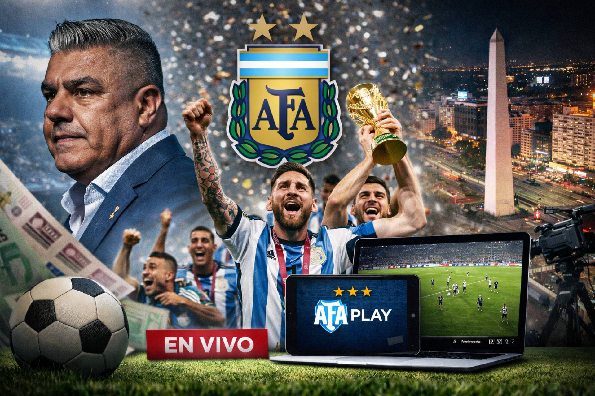 Streaming propio; la Asociación de Futbol Argentino rompió el viejo negocio